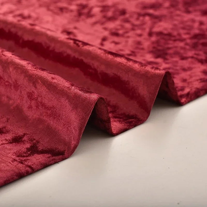 Thick Ice Flower Velvet Fabric - Soft Upholstery Material 150cm