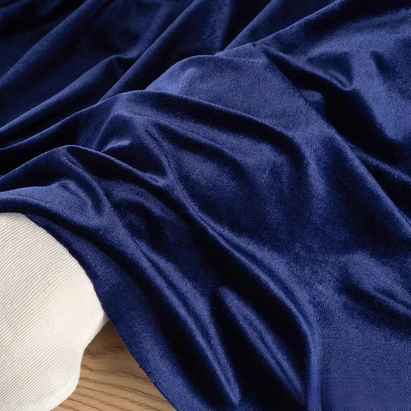 قماش مخملي لامع مرن ناعم من المخمل للخياطة فستان أريكة وسادة مفرش طاولة ستارة DIY نسيج منزلي