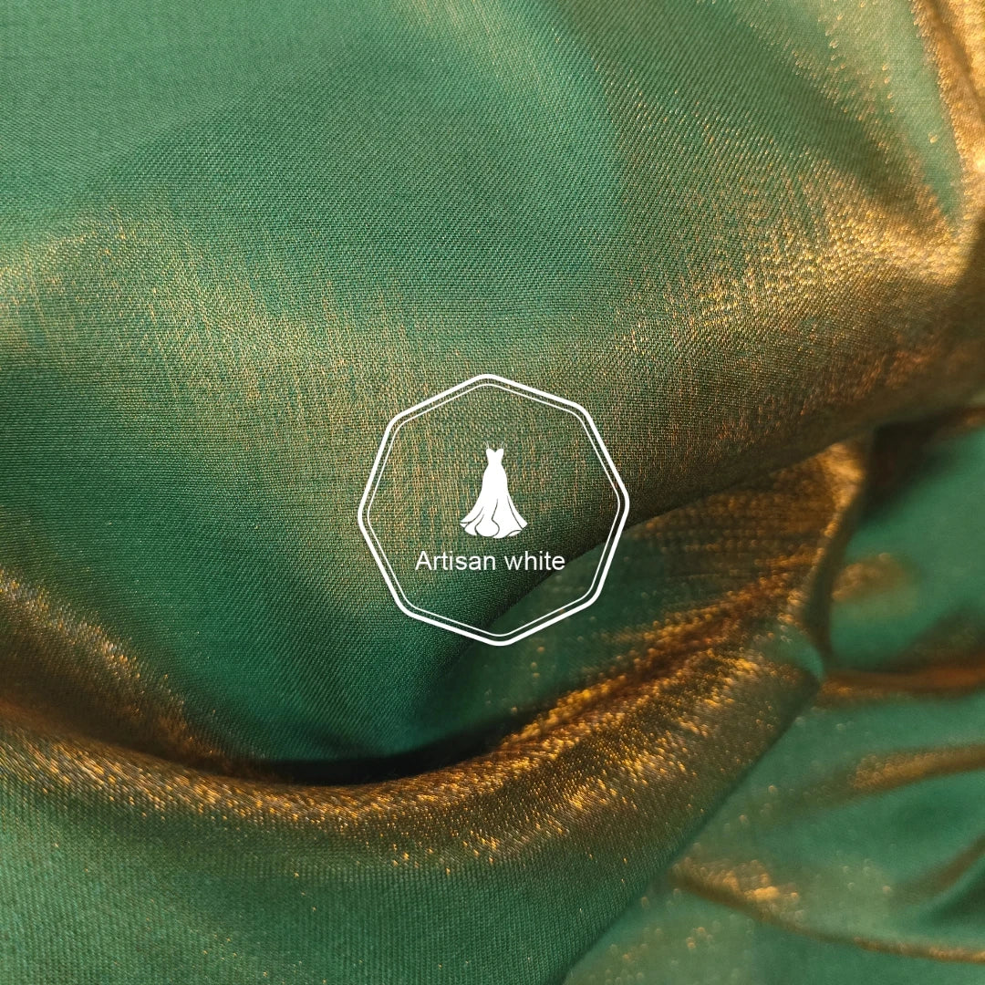 قطن ذهبي لامع زجاجي ساتان خيالي اللون حريري ناعم ثنية عالية سطح لامع نسيج عالي الجودة