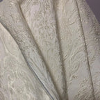 Off-White Vintage Palace Floral Jacquard - Glitter Thread Luxury Fabric - fabric photo 1