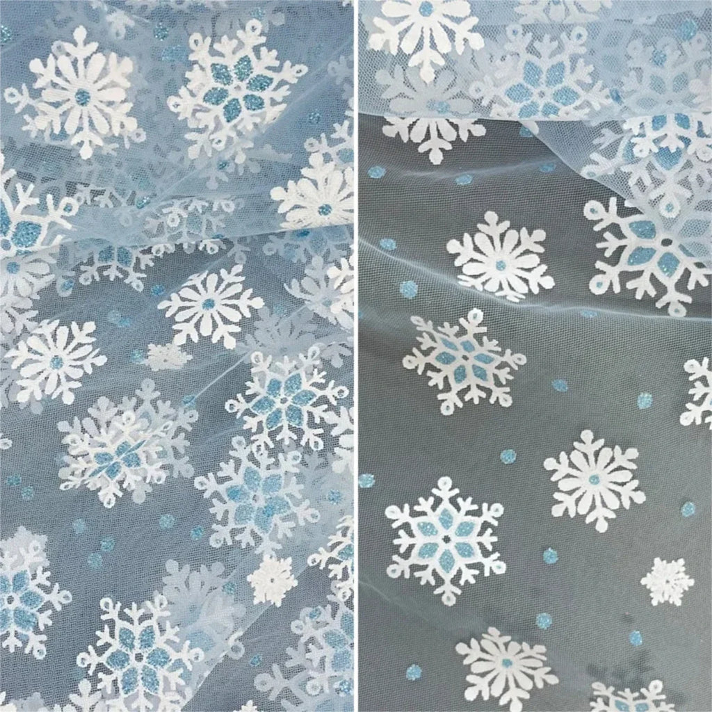 Foil Stamping princess Aisha dress mesh fabric DIY children's clothing cape Christmas decorative background fabric