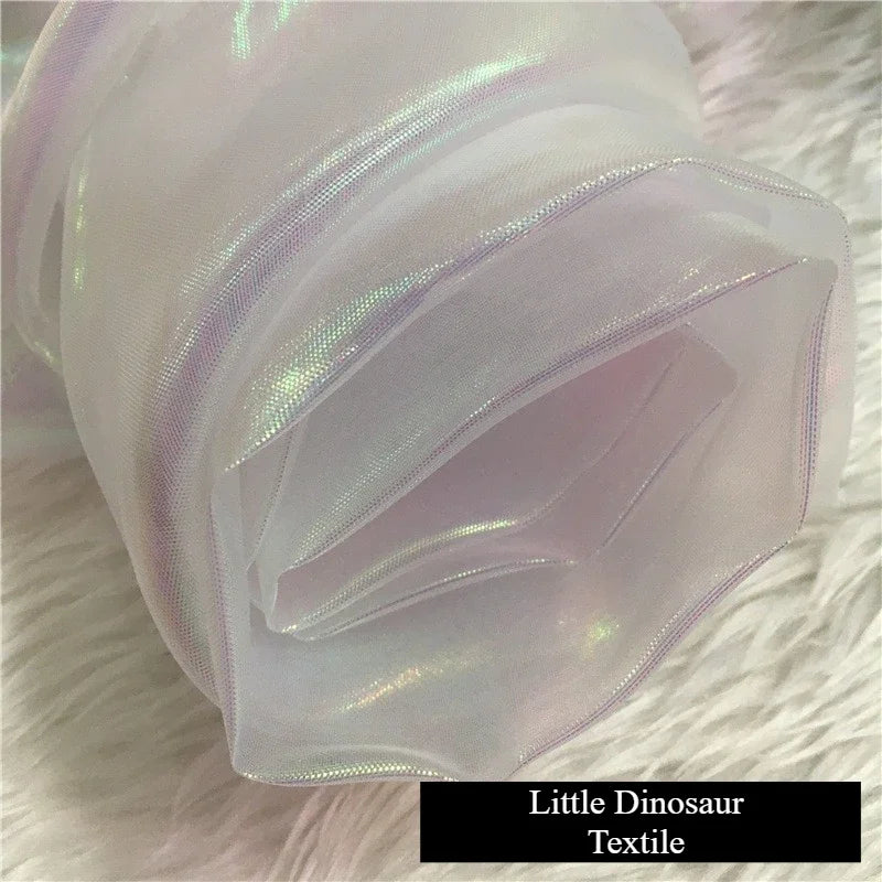 Symphony Mesh Glass Yarn - Colorful Shiny for Bridal Gowns & Baby Clothing