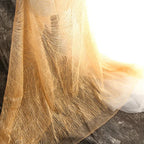 Tela de sarga con bordado aleatorio de encaje y lentejuelas para vestido de novia, hecha a mano, tela decorativa DIY, diseño de graduación, decoración