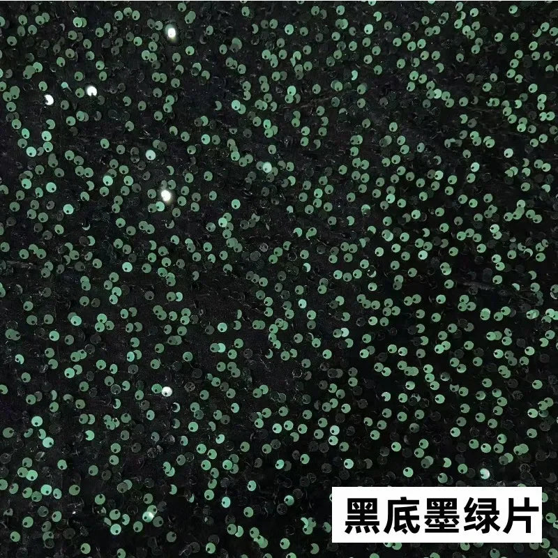 Luxe Sparkle Velvet Sequin Fabric for Party Dresses & Stage Costumes