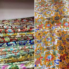 قماش جاكار لوتس السحابة الميمونة - نمط تقليدي 70 سم