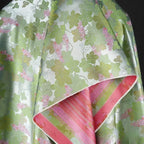 Light Green Glossy Grape Pattern Woven Brocade Jacquard Fabric Sewn Cheongsam Jacket Vest Designer Silk Fabric