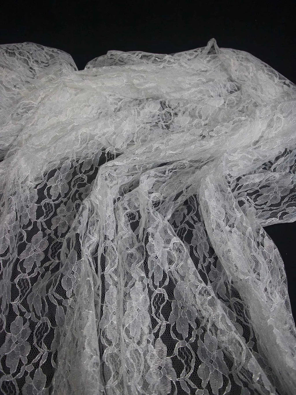 قماش دانتيل شبكي أبيض ناعم جديد لتصوير حفلات الزفاف، مفرش طاولة، ملابس أريكة، قماش ستائر