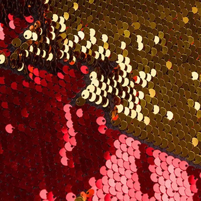 Double-sided folded 5-millimeter sequined fabric sewn evening dress stage costume background decoration diy fabric