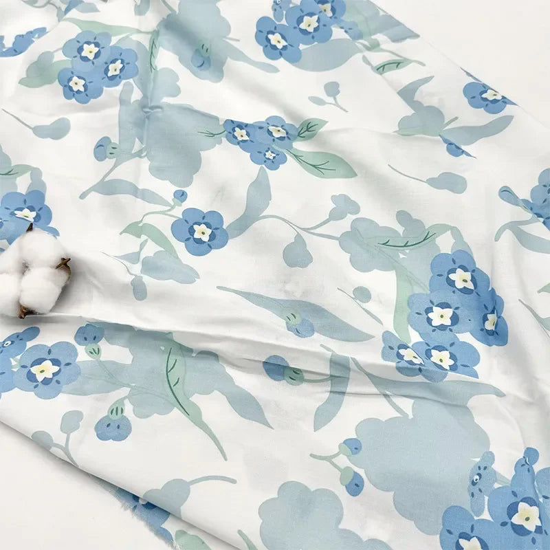 قماش قطني كتان مطبوع بنمط زهور فنية مرسومة بالزيت لخياطة غطاء الطاولة والستائر والديكور الداخلي