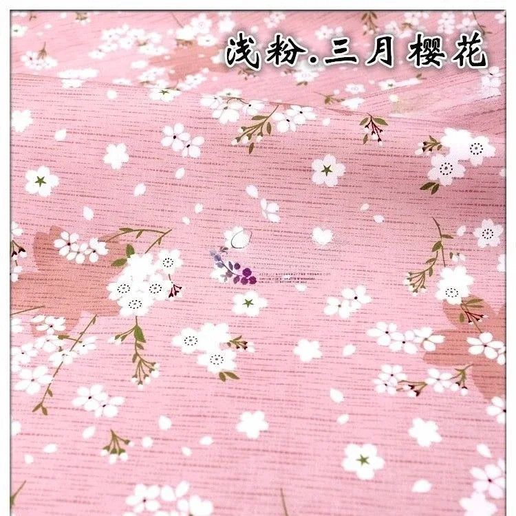 Tela de sarga de algodón puro con estampado floral, suave, totalmente de algodón, para ropa de cama, pijamas, pantalones, cortinas y proyectos de bricolaje para bebés.