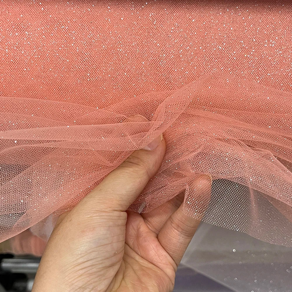 Blue Red Sequin Tulle - Sparkling for Wedding Veils & Children's Dresses