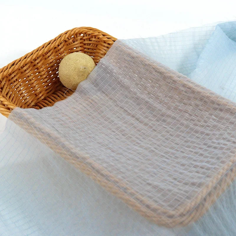 قماش التول الشفاف الرقيق ذو الفقاعات، مخطط عموديًا، أورجانزا، مادة ناعمة وخفيفة الوزن، تنورة، خياطة، ملابس حرفية إبداعية