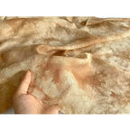 Tela de mezcla de lino y algodón, de seda semitransparente, suave, color café claro y almendra, con tinte natural, para batik, Hanfu, gasa, material para manualidades.