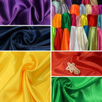 Tissus Simulated Silk With Light Satin Cloth Wholesale Wedding Dress Wedding Pajamas Homewear Lining Eye Mask Shower Cap Fabric