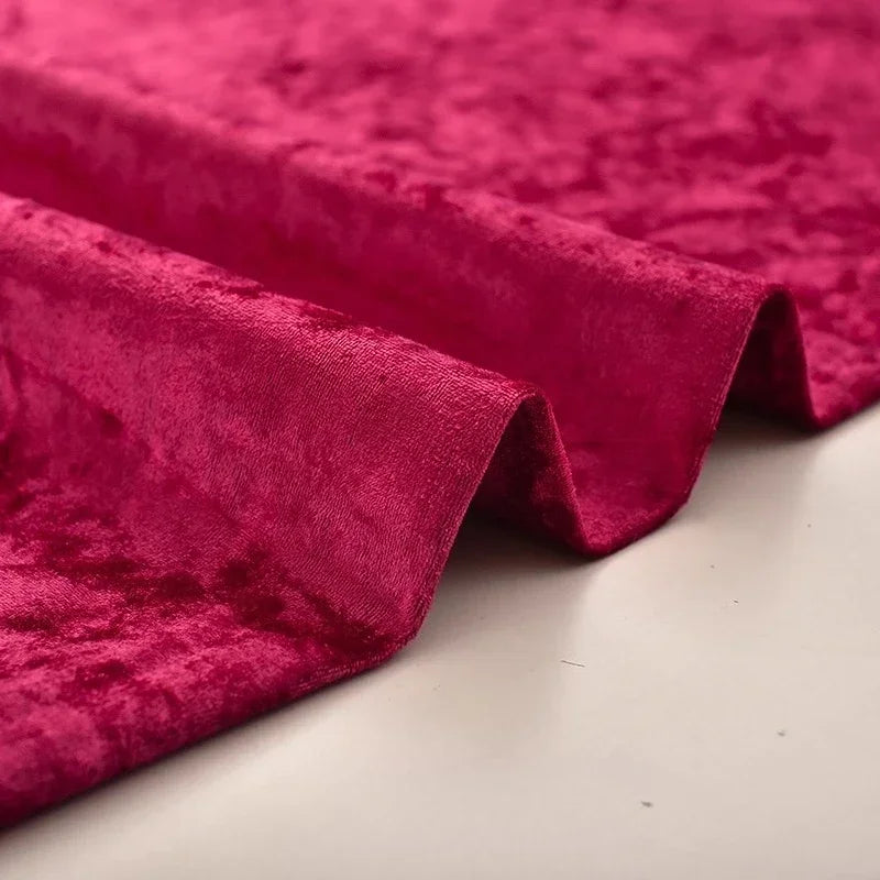 High End Thick Ice Flower Velvet Fabric - Headboard Sofa Material 150cm