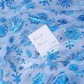 Snowflake Organza Fabric - Festive Mesh for Holiday Dresses & Décor
