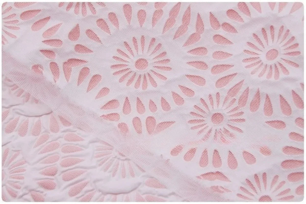 نسيج فقاعي منقوش بنقشة ماكارون، خفيف الوزن، قطن ثلاثي الأبعاد، مادة سترة مبطنة، نمط عطر صغير، نسيج معطف منتفخ