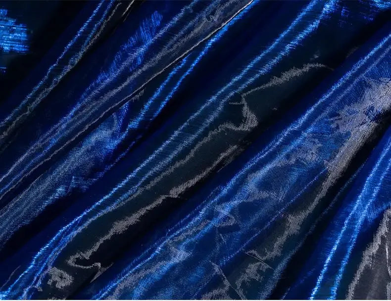 Gradient Color Laser Organza Fabric - Sheer Ombre Material 150cm