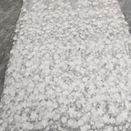 New exquisite flower studded sequin fabric sewn high-end wedding dress embroidered lace fabric DIY veil