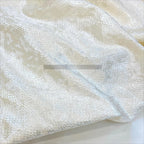 قماش مخملي لامع بنقشة جلد الثعبان - مادة مطاطية للفساتين بطول 140 سم