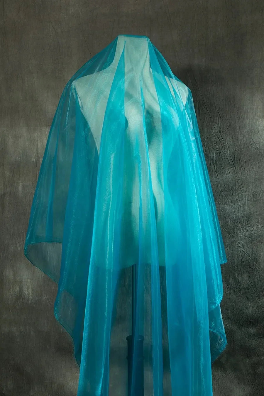 Iridescent Gradient Organza Mesh Fabric - Fairy Gold Sheer Material 150cm