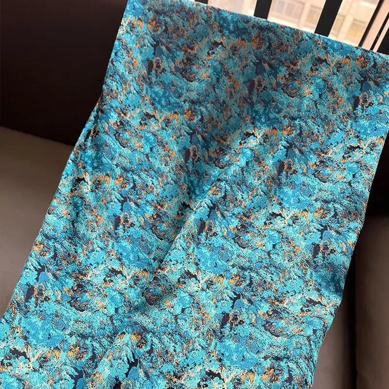 Metallic Graffiti Jacquard Brocade - Luxury for Designer Fashion & Photo