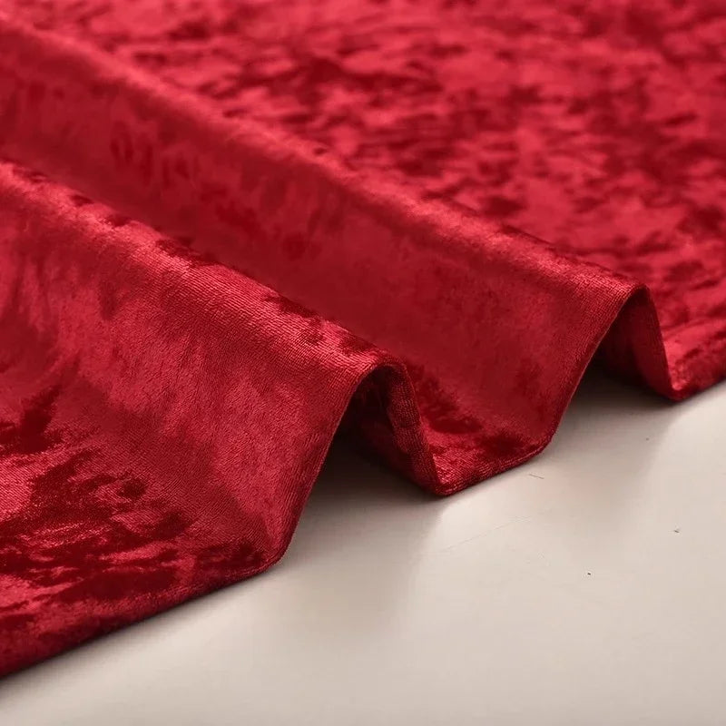 Thick Ice Flower Velvet Fabric - Soft Upholstery Material 150cm