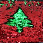 Tela reversible de lentejuelas bicolor para vestido de noche, diseño de lazos para el cabello, accesorios para mujer