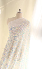 Colorful sequins, embroidered lace fabric, clothing accessories, dresses, children's clothing design, DIY handmade materials