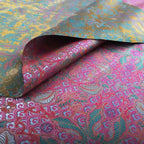 قماش جاكار فاخر بخيوط معدنية ونمط أنيق ومواد فاخرة وفساتين وتنورة وسترة وخياطة مصممة وخياطة راقية