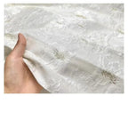 3D Pearl Flower Jacquard Fabric - Textured for Bridal & Ball Gowns