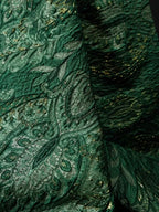 Palace Style Bright Silk Blended 3D Texture Relief Jacquard Fabric - Luxurious Material 137cm