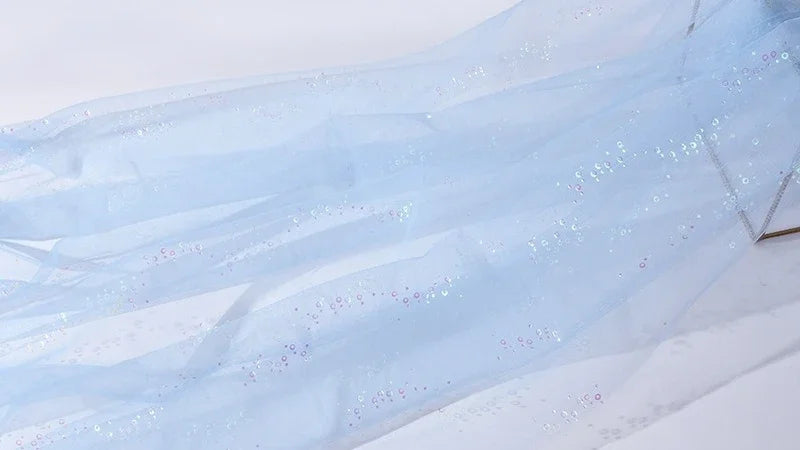 Mesh Knit Multi-color Mesh Yarn Designer Uses Children Princess Dresses Cute Dresses Headwear For DIY Wedding Formal Wear Fabric