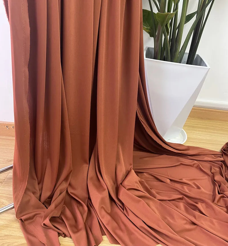 قماش حرير الحليب المرن الفاخر - مادة بطانة فستان الزفاف بعرض 150 سم