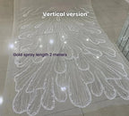 Super Large Sparkling Powder, High-end Ripple Loose Powder Lace Fabric, Wedding Dress Veil DIY Material Fabric