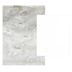 3D Pearl Flower Jacquard Fabric - Textured for Bridal & Ball Gowns