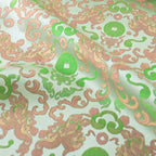 قماش جاكار بروكار فاخر - خامة معطف وفستان بنمط كلاسيكي