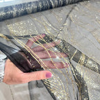 Gold Silver Metallic Fabric - Elegant for Wedding Decor & Stage Costumes