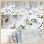 Tela de malla de encaje bordada con flores 3D para vestidos de novia, Hanfu, Cheongsam, bolsos de ropa para niños, proyectos de moda artesanales.