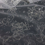 رش مسحوق الفضة مسحوق بريق ناعم مسحوق مشرق زهور صغيرة الدانتيل شبكة فضية DIY فستان فستان الزفاف مادة الفستان