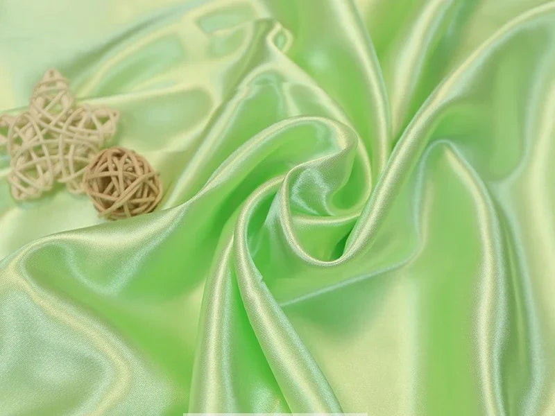 Tissus Simulated Silk With Light Satin Cloth Wholesale Wedding Dress Wedding Pajamas Homewear Lining Eye Mask Shower Cap Fabric