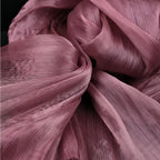 Folded And Textured Fabric With Over 30 Colors Of Mesh Fabric For Petal Shaped Production Of High-end Evening Dresse And Wedding