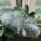 فستان زفاف جديد من قماش الدانتيل المطرز بأوراق الشجر الناعمة والملابس خلفية البث المباشر ستارة الباب المزخرفة مفرش المائدة