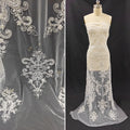 Bead Embroidered Lace - Elegant for Wedding Dress & Evening Gown