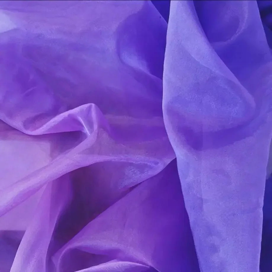 Crystal Organza Fabric - Stiff Sheer Mesh Wedding Dress Material 145cm