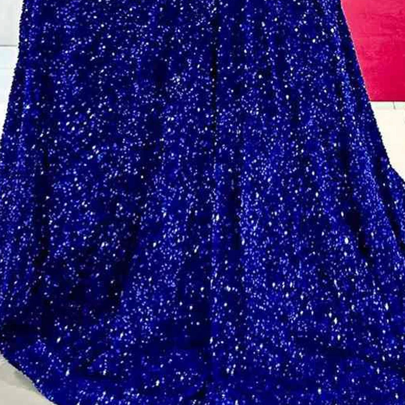 New Velvet Sequin Fabric for Evening Prom Dress Shining Reflective Wedding Decoration Clothes Material Party Special Events