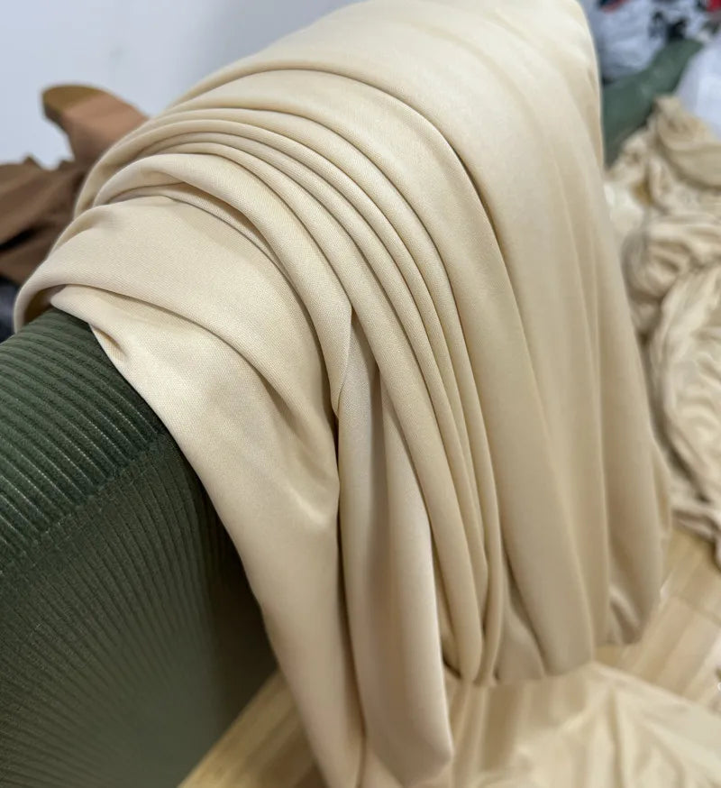 Orange Yellow Gold Coffee Milk Silk Stretch Fabric Roll Width 150cm for Wedding Home Decor Backdrop Drape Goblet Garment