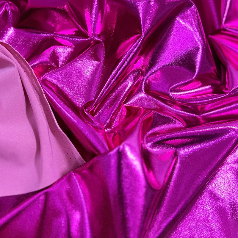 Stunning Gold Liquid Metallic Spandex Lame Fabric for Dance Wear Costumes Dress Backgrounds and Fashion Designer Material