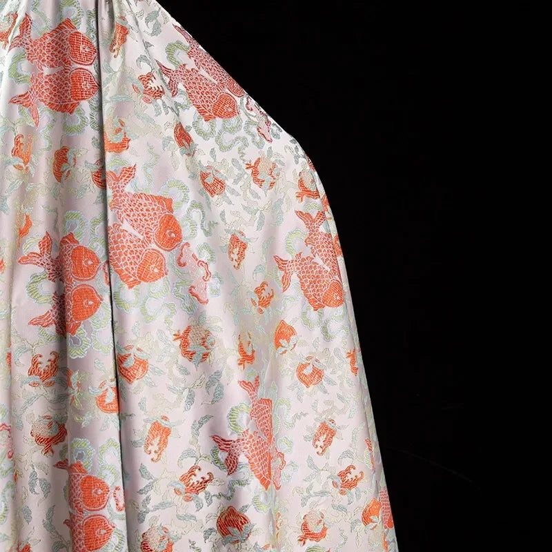 قماش جاكار منسوج بكثافة - نسيج ناعم عالي الجودة