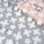 Double-Layer Laser Cut Butterfly Tulle Lace - Embroidered for Dancewear & Stage